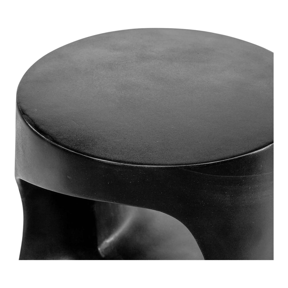 Rothko Black Outdoor Stool