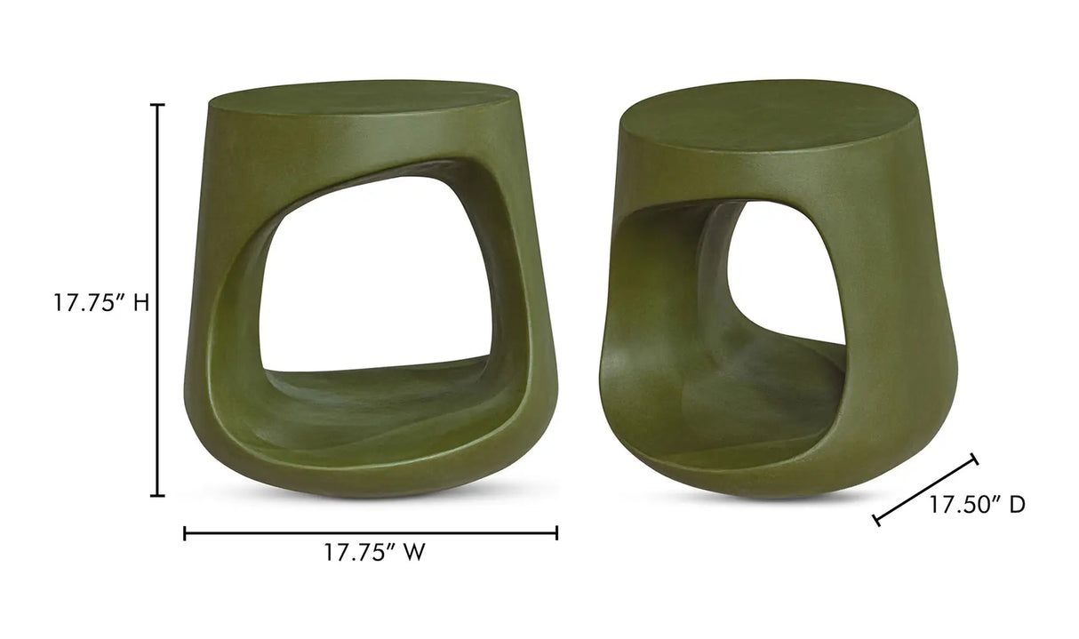 Rothko Outdoor Stool Green by Moe's Home at Eve Furniture