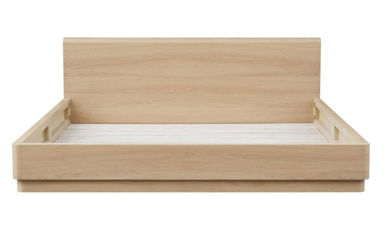 Round Off Bed Oak by Moe's Home at Eve Furniture