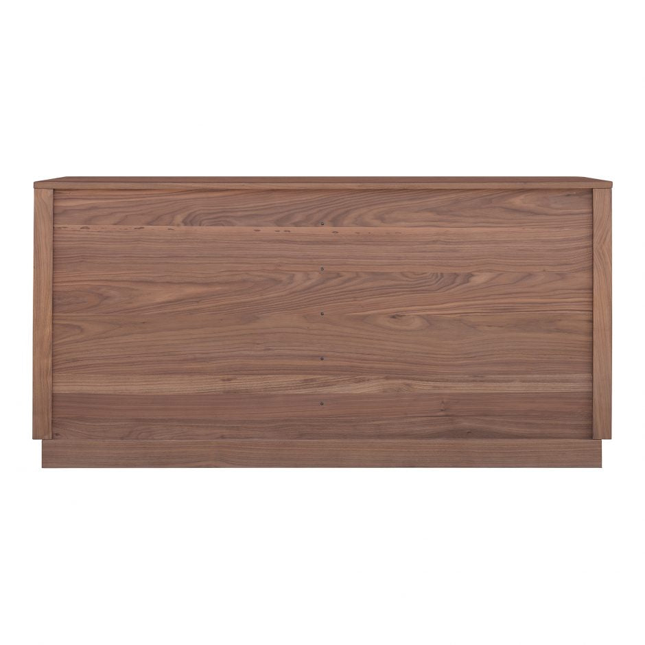 Round Off Dresser Walnut Brown by Moe's Home at Eve Furniture