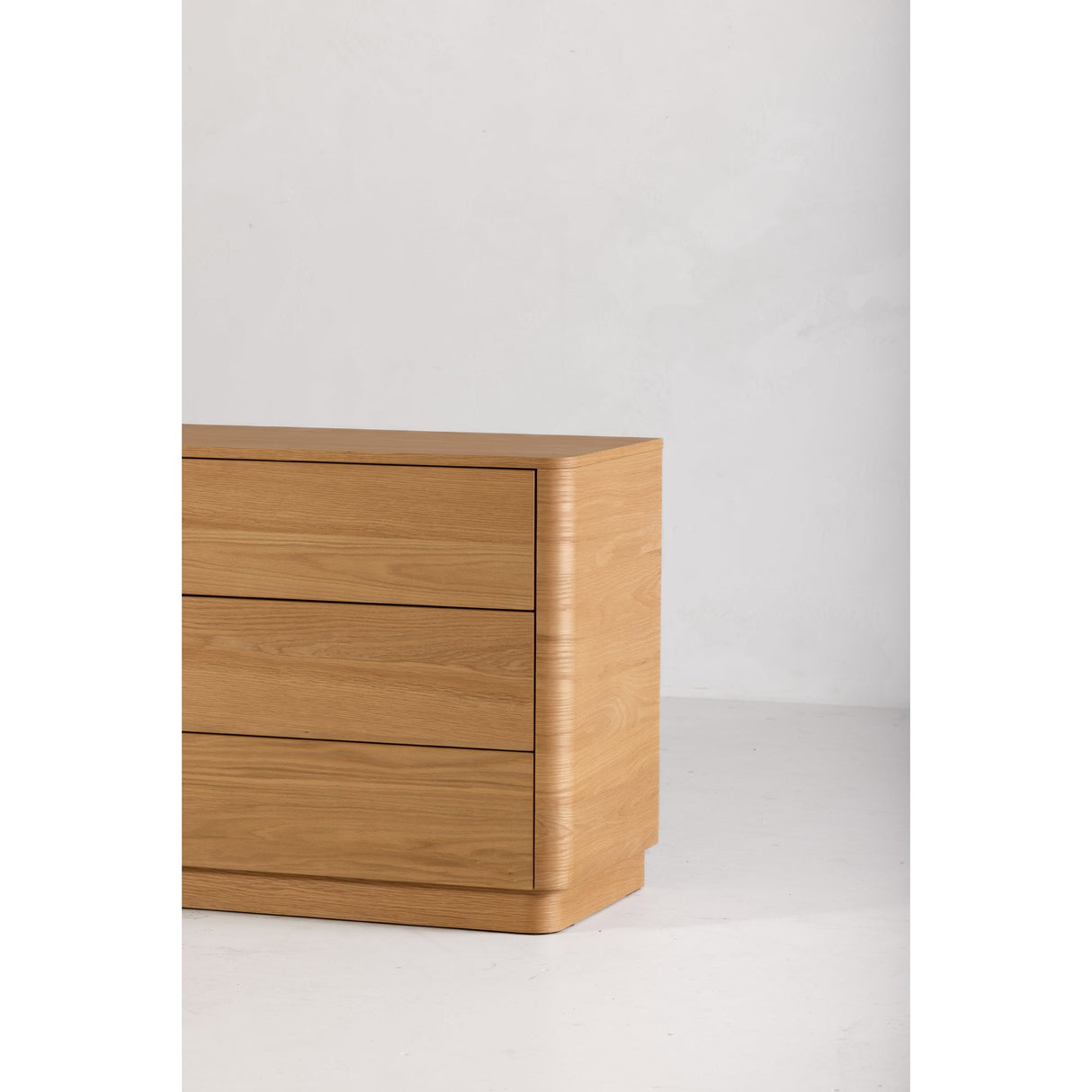 Round Off Light Oak Brown Dresser by Moe's Home at Eve Furniture