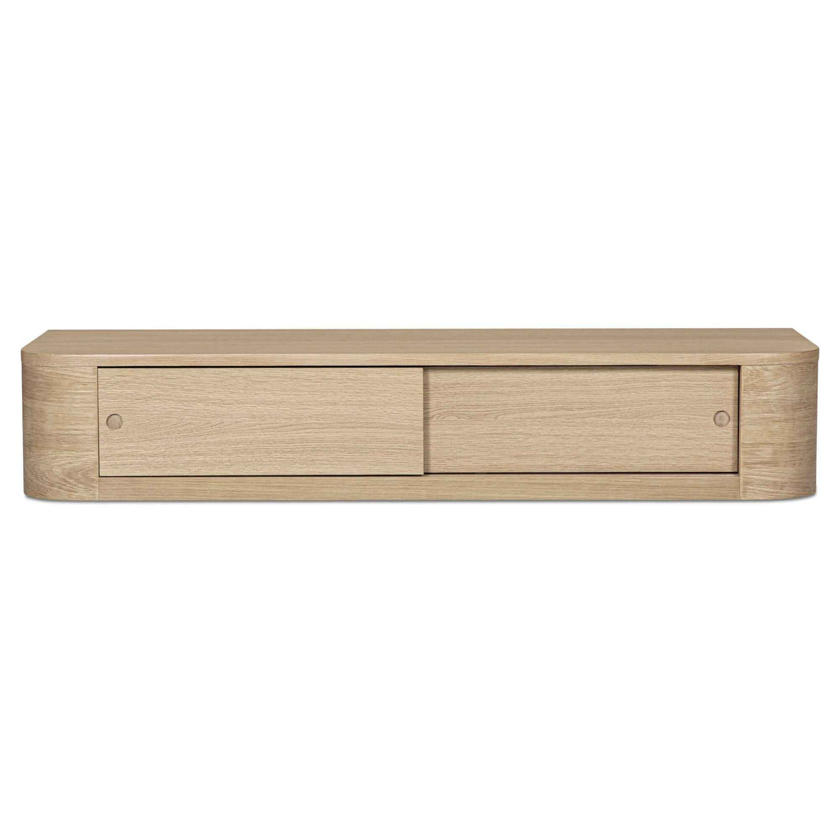 Round Off Natural Floating Console Table by Moe's Home at Eve Furniture