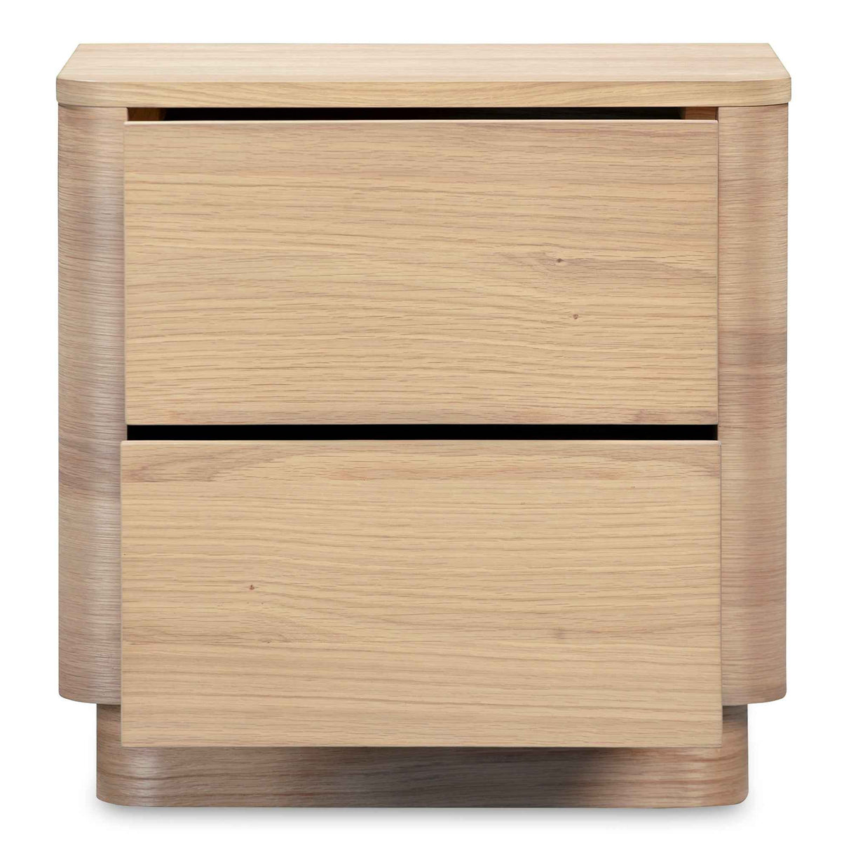 Round Off Natural Oak Tall Nightstand by Moe's Home at Eve Furniture
