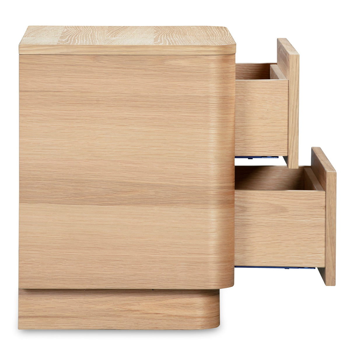 Round Off Natural Oak Tall Nightstand by Moe's Home at Eve Furniture