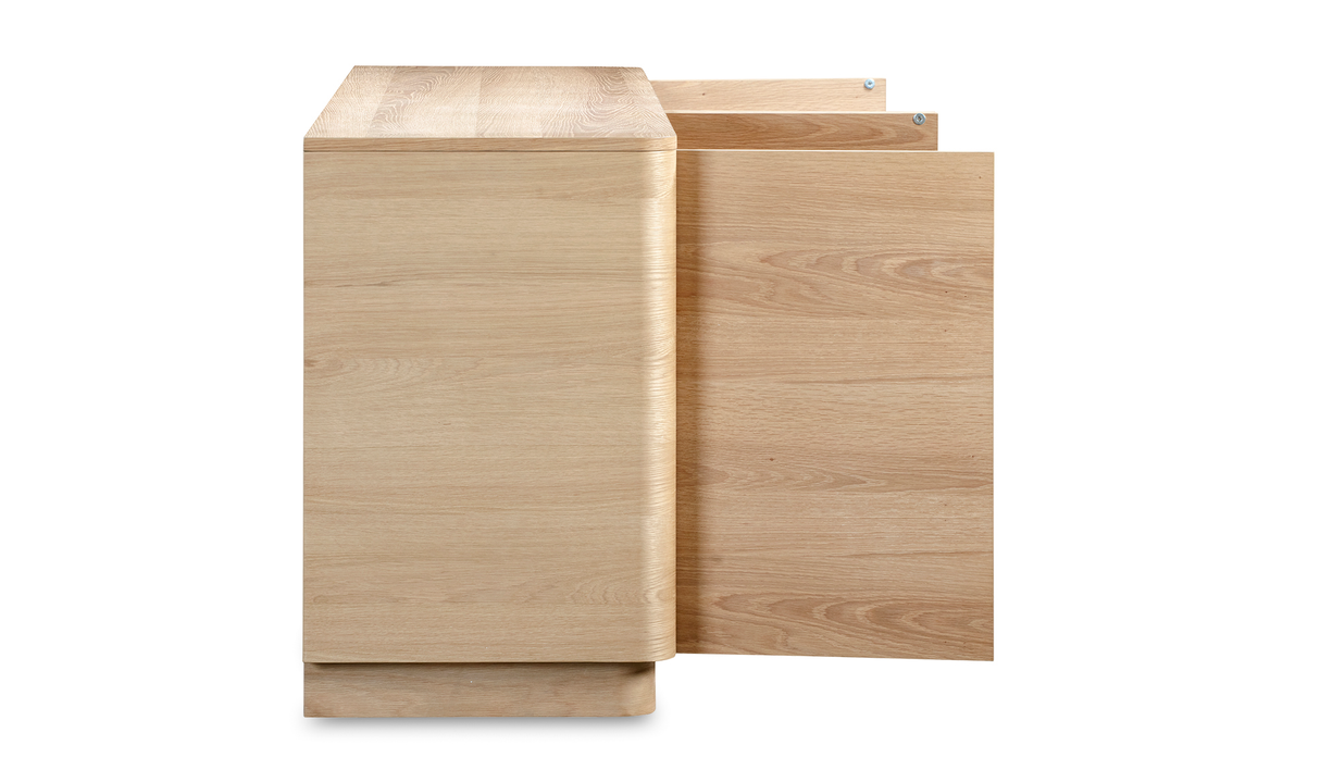 Round Off Sideboard Natural Oak by Moe's Home at Eve Furniture