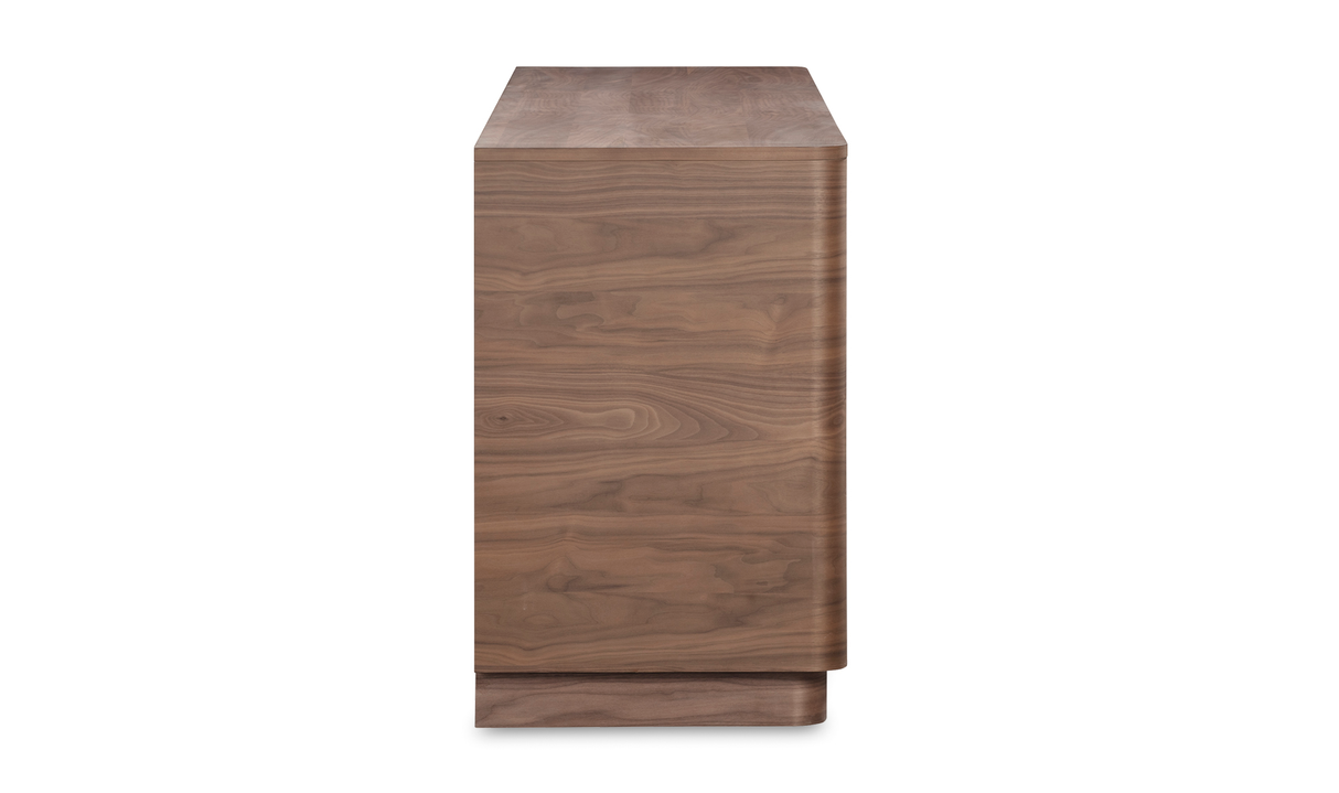 Round Off Sideboard Walnut Brown by Moe's Home at Eve Furniture
