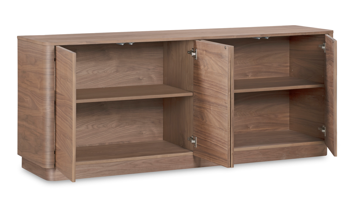 Round Off Sideboard Walnut Brown by Moe's Home at Eve Furniture