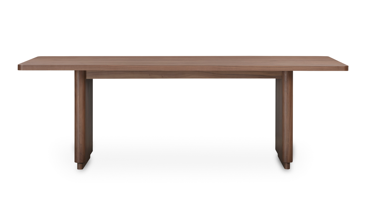 Round Off Small Dining Table Walnut Brown by Moe's Home at Eve Furniture