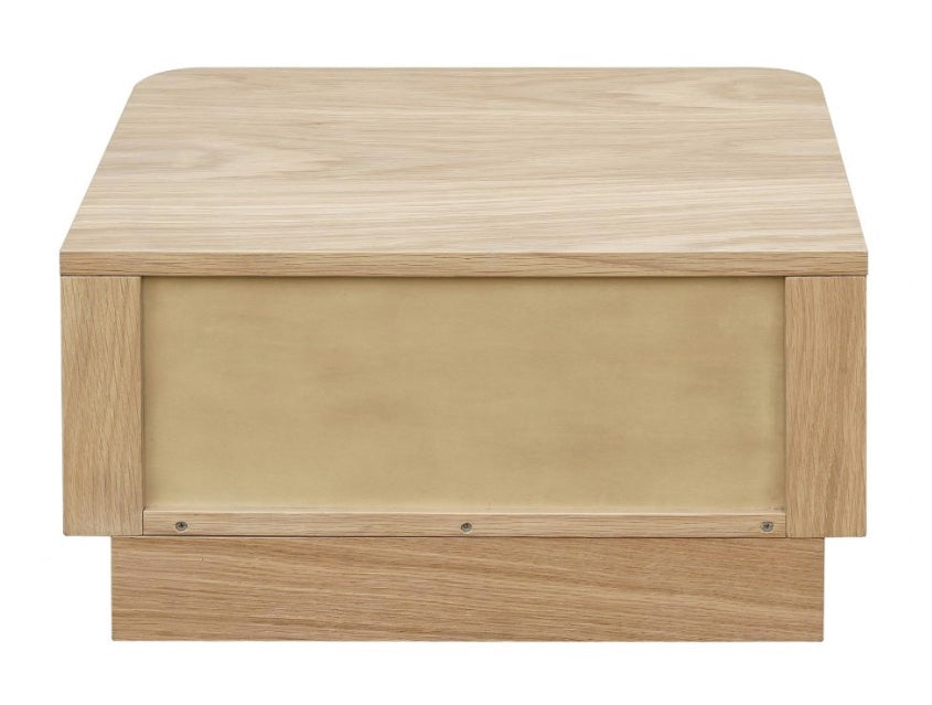Round Off Small Nightstand Light Oak Brown by Moe's Home at Eve Furniture