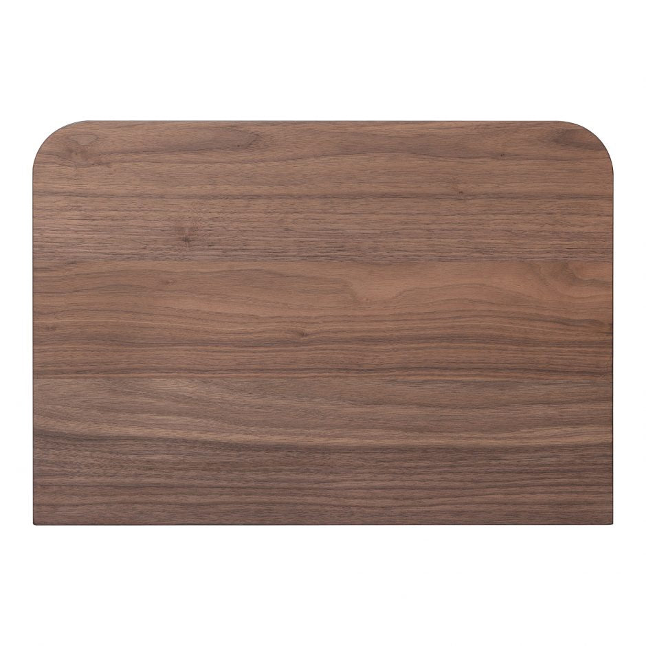 Round Off Small Nightstand Walnut by Moe's Home at Eve Furniture