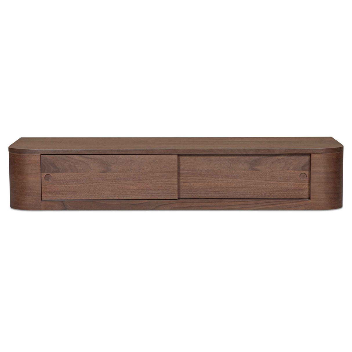 Round Off Walnut Floating Console Table by Moe's Home at Eve Furniture