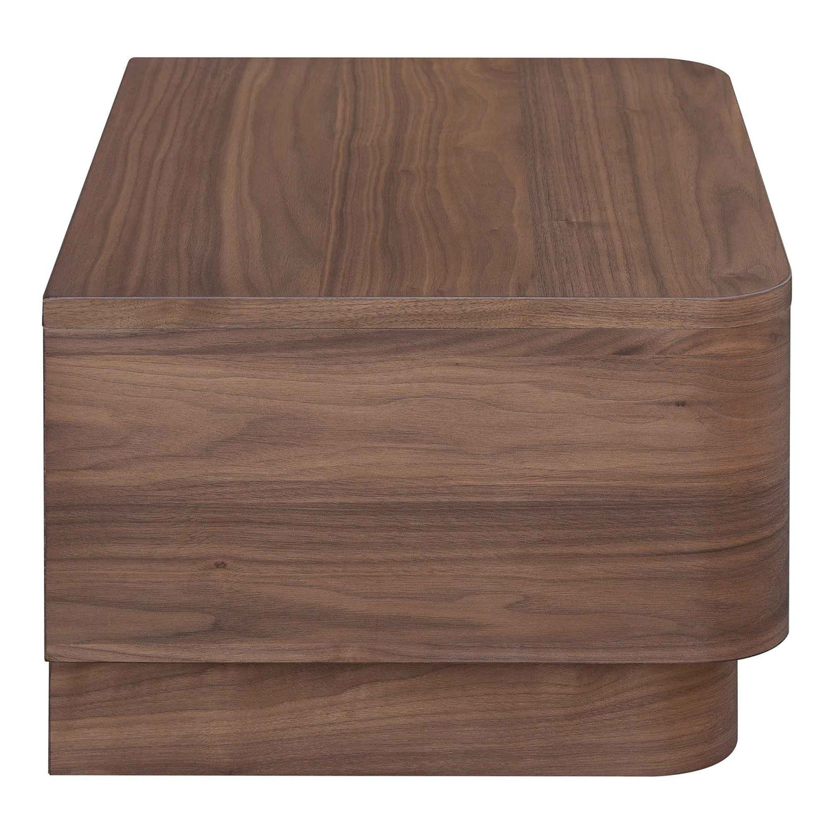 Round Off Walnut Small Nightstand by Moe's Home at Eve Furniture