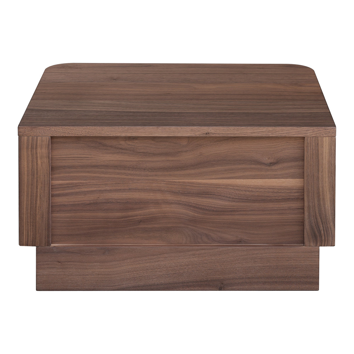 Round Off Walnut Small Nightstand by Moe's Home at Eve Furniture