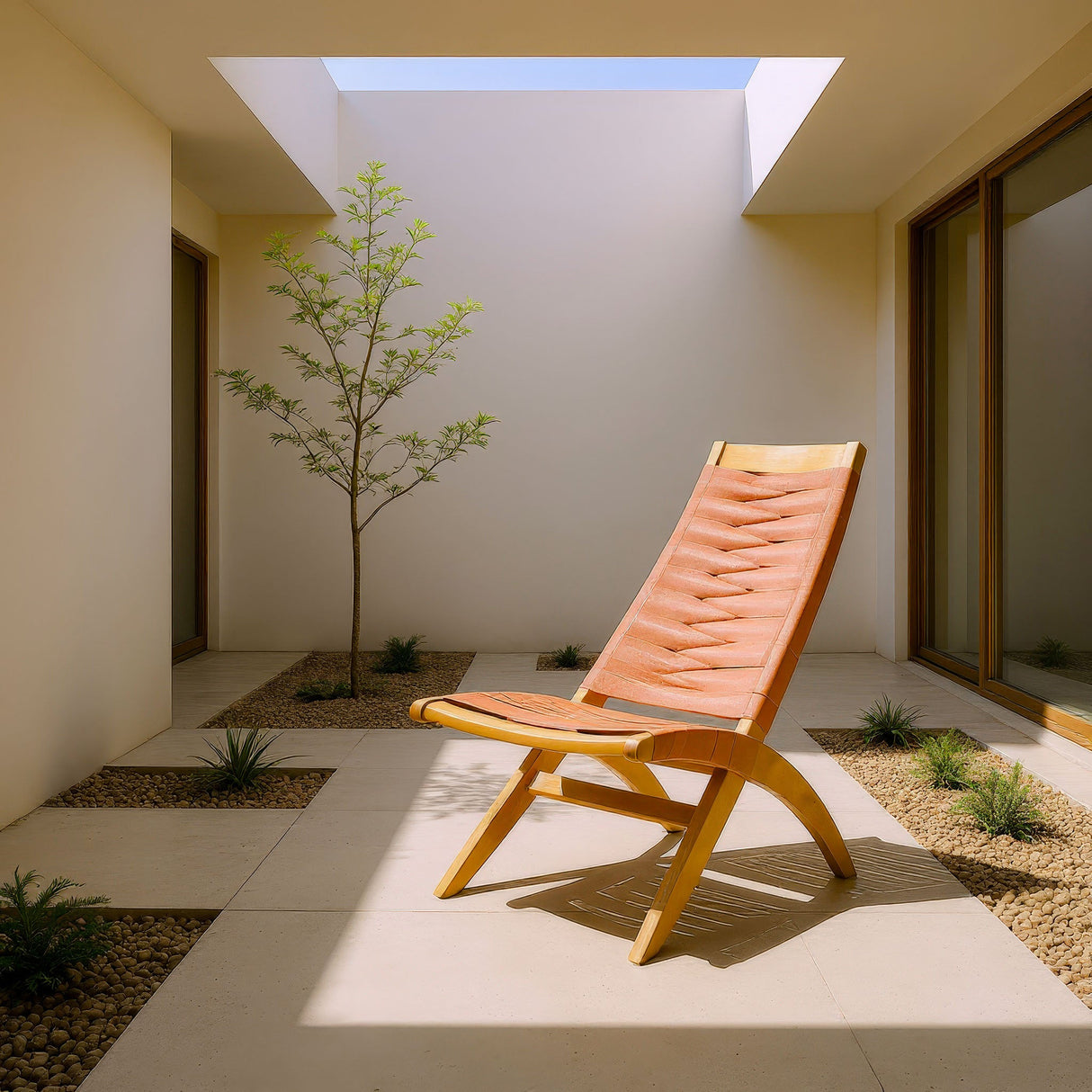 Rova Terracotta Outdoor Lounge Chair by Zuomod at Eve Furniture
