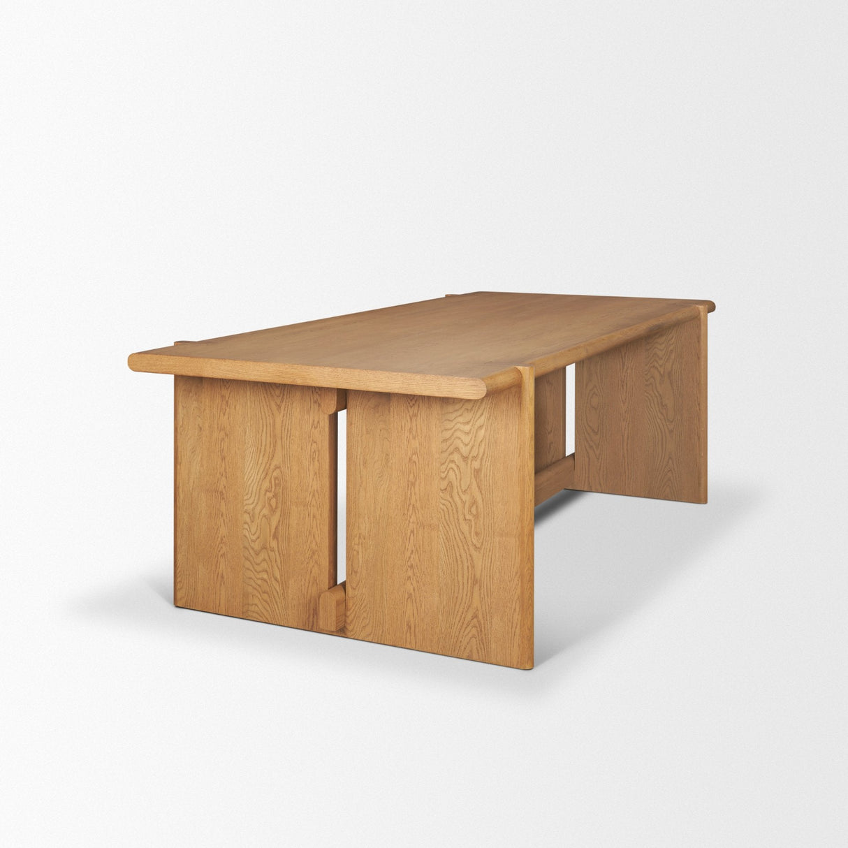 Rowan 94" Light Brown Oak Wood Rectangular Dining Table by Mercana at Eve Furniture