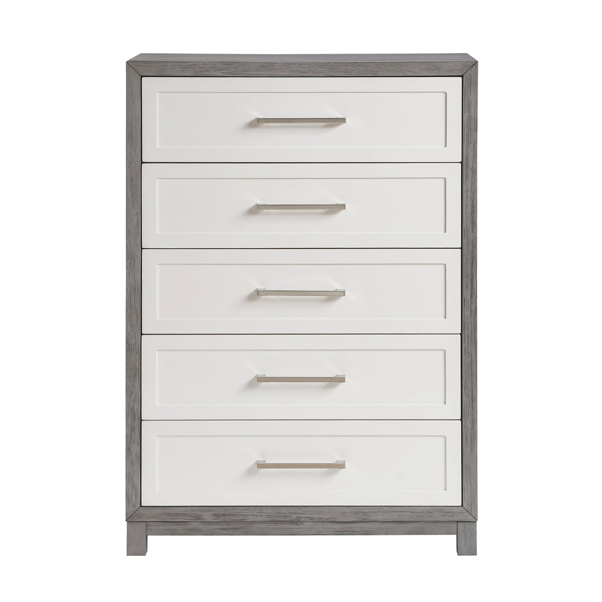 Rowan Ivory/Gray Youth Platform Bedroom Set with Footboard Storage by Homelegance at Eve Furniture