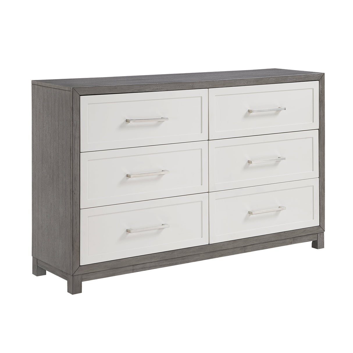 Rowan Ivory/Gray Youth Platform Bedroom Set with Footboard Storage by Homelegance at Eve Furniture