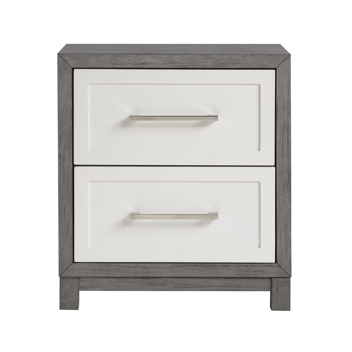 Rowan Ivory/Gray Youth Platform Bedroom Set with Footboard Storage by Homelegance at Eve Furniture