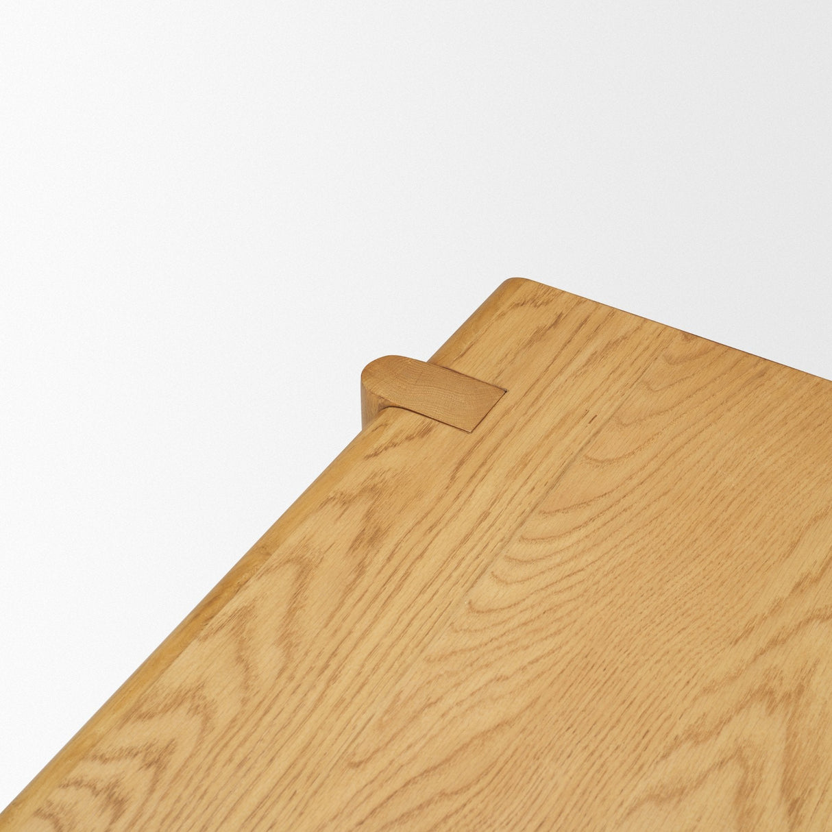 Rowan Light Brown Oak Wood Bench by Mercana at Eve Furniture