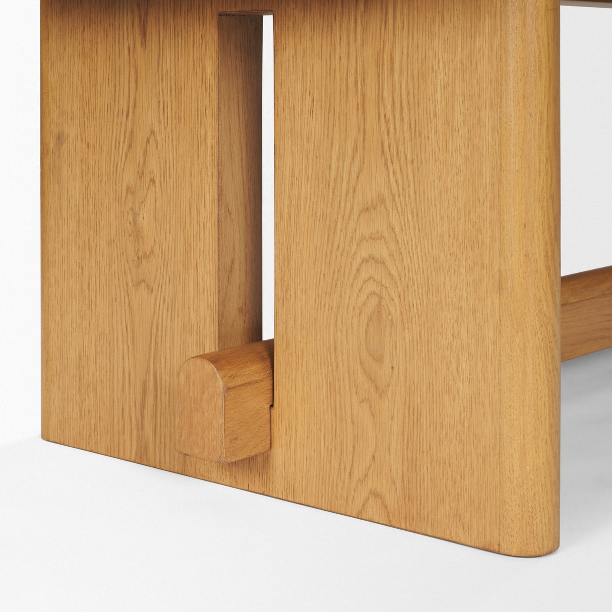 Rowan Light Brown Oak Wood Bench by Mercana at Eve Furniture