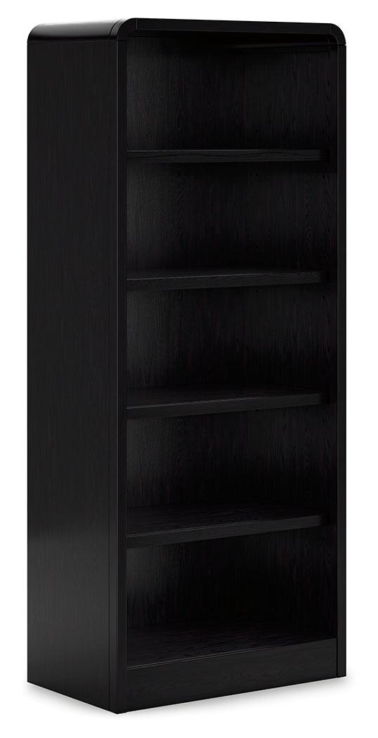 Rowanbeck Black 72" Bookcase by Ashley at Eve Furniture