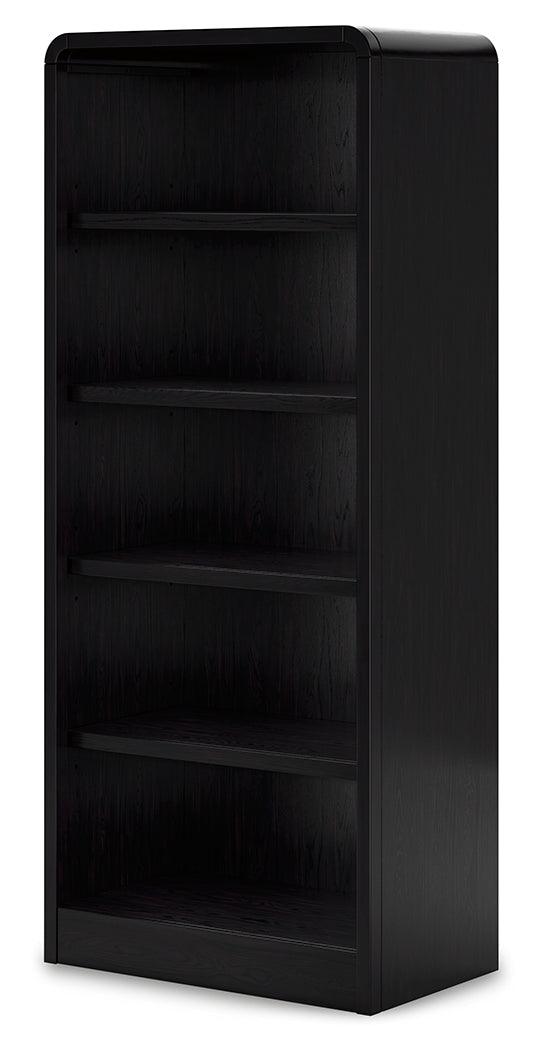 Rowanbeck Black 72" Bookcase by Ashley at Eve Furniture