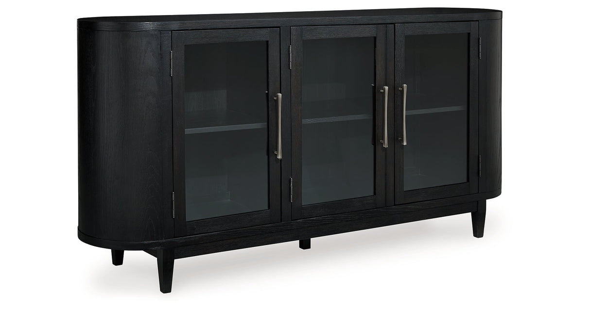Rowanbeck Black Dining Server by Ashley at Eve Furniture