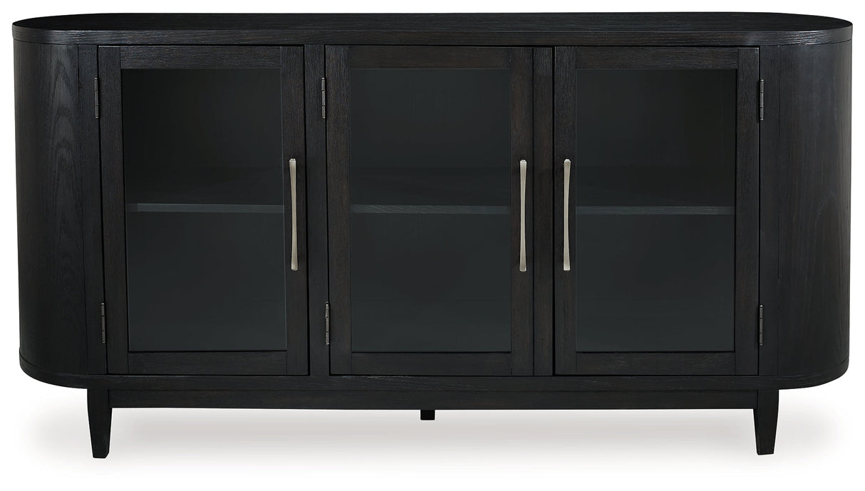 Rowanbeck Black Dining Server by Ashley at Eve Furniture