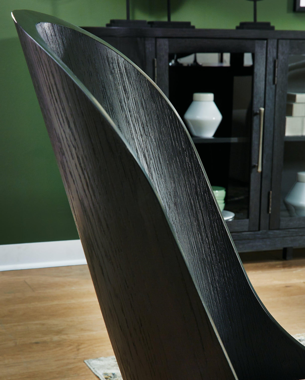 Rowanbeck Dining Table and 6 Chairs in Black by Ashley at Eve Furniture