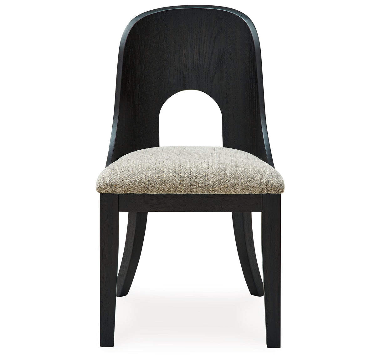 Rowanbeck Dining Table and 6 Chairs with Storage in Black by Ashley at Eve Furniture