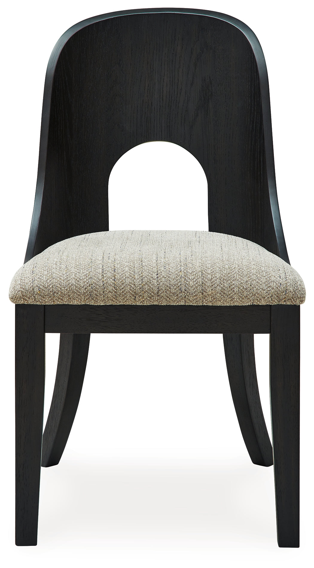 Rowanbeck Dining Table and 6 Chairs with Storage in Black by Ashley at Eve Furniture
