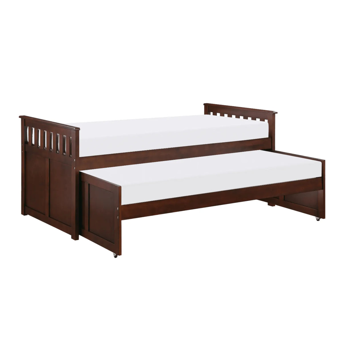 Rowe Dark Cherry Twin/Twin Bed by Homelegance at Eve Furniture