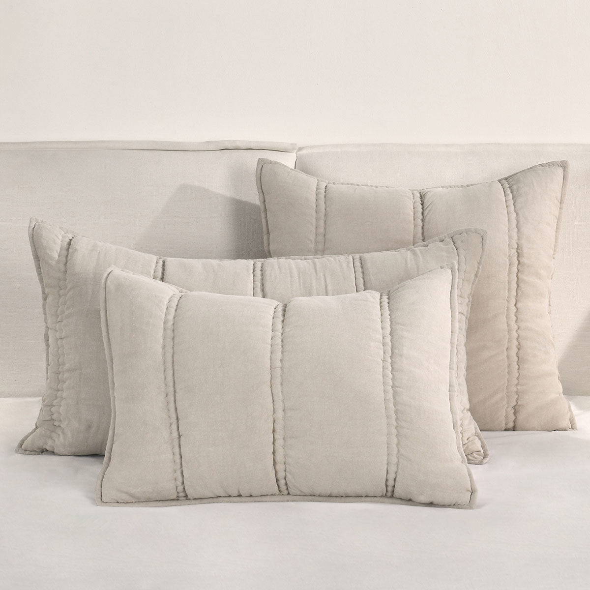 Rowen Taupe Quilt Collection by Classic Home at Eve Furniture