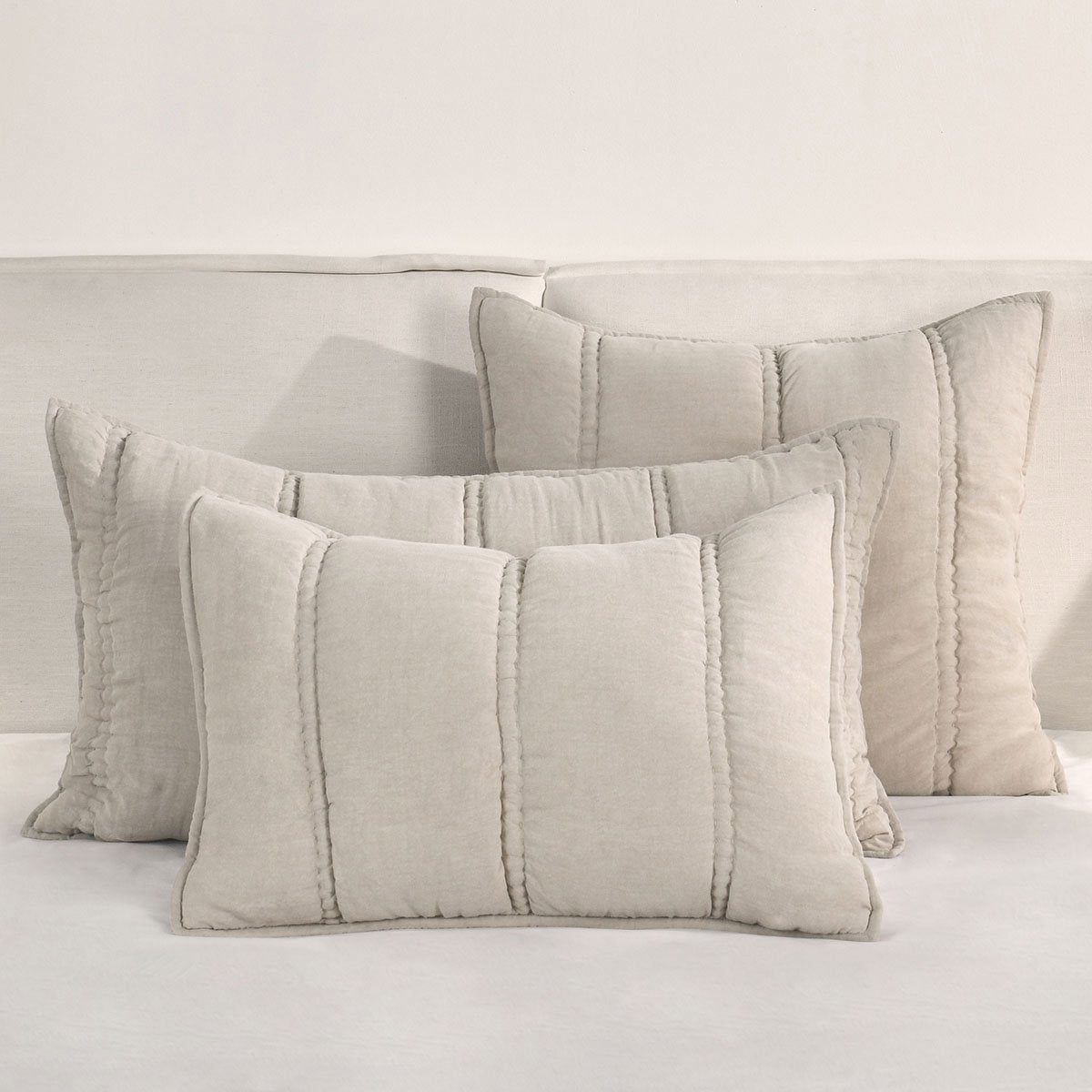 Rowen Taupe Quilt Collection by Classic Home at Eve Furniture