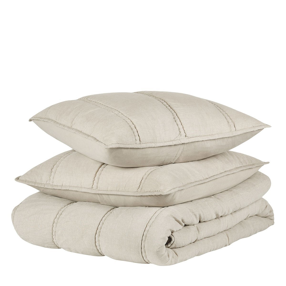 Rowen Taupe Quilt Collection by Classic Home at Eve Furniture