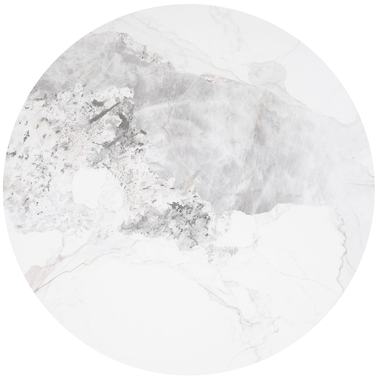 Rowena White 2-Piece Faux Marble Coffee and End Table Set by Coaster at Eve Furniture