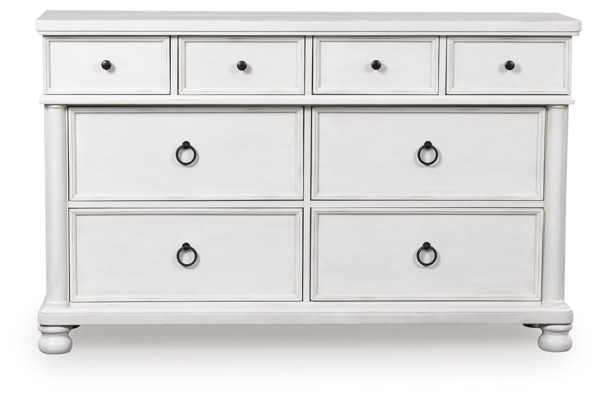 Rowlenstown Antique White Dresser by Ashley at Eve Furniture