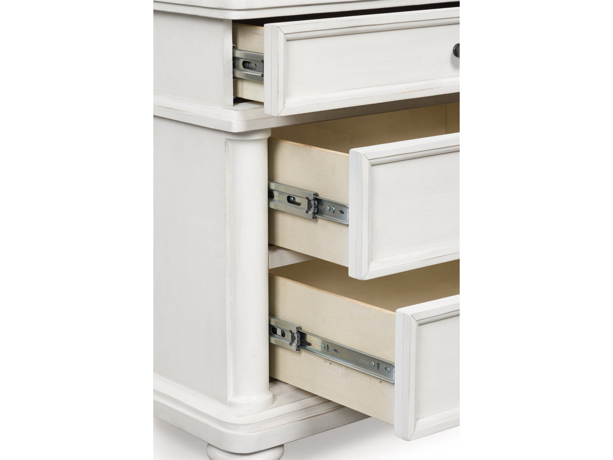 Rowlenstown Antique White Dresser by Ashley at Eve Furniture