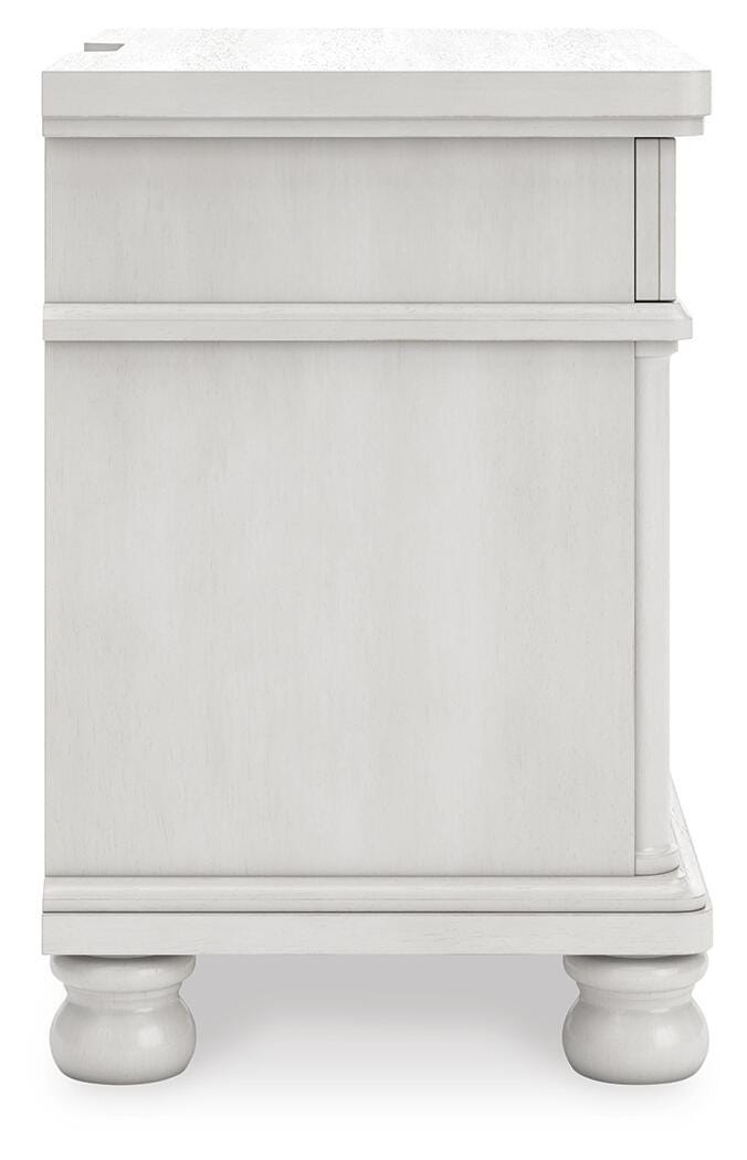 Rowlenstown Antique White Nightstand