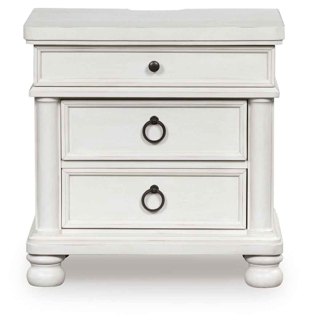 Rowlenstown Antique White Nightstand by Ashley at Eve Furniture