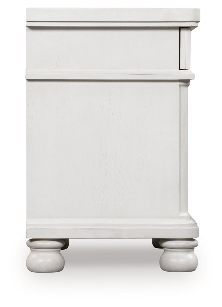 Rowlenstown Antique White Nightstand by Ashley at Eve Furniture