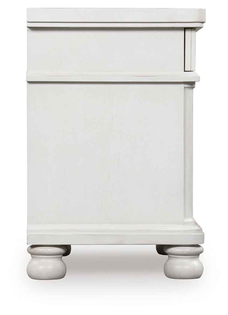 Rowlenstown Antique White Nightstand by Ashley at Eve Furniture