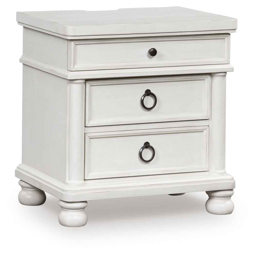 Rowlenstown Antique White Nightstand by Ashley at Eve Furniture
