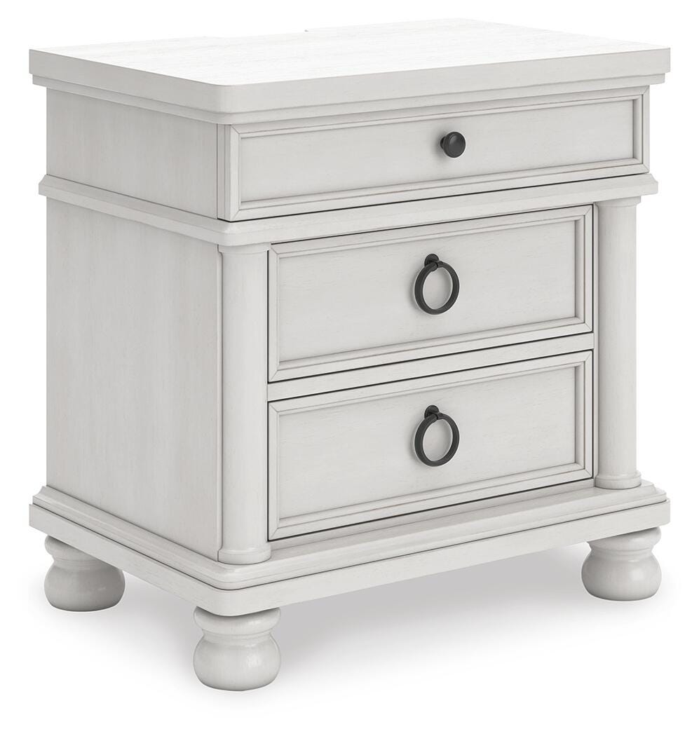 Rowlenstown Antique White Poster Bedroom Set by Ashley at Eve Furniture