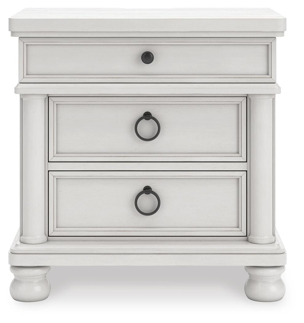 Rowlenstown Antique White Poster Bedroom Set by Ashley at Eve Furniture