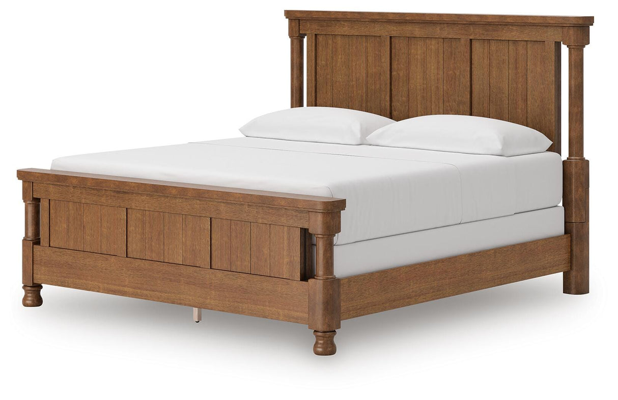 Rowlenstown Brown California King Poster Bed