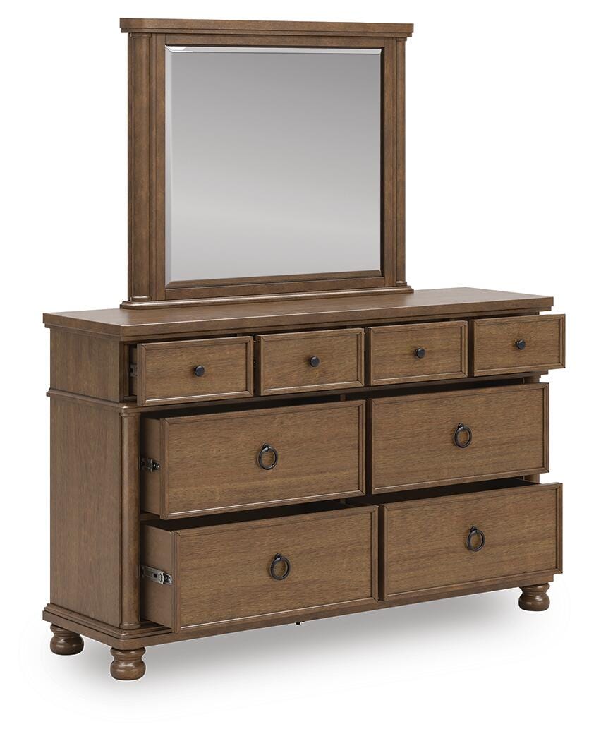 Rowlenstown Brown Dresser and Mirror