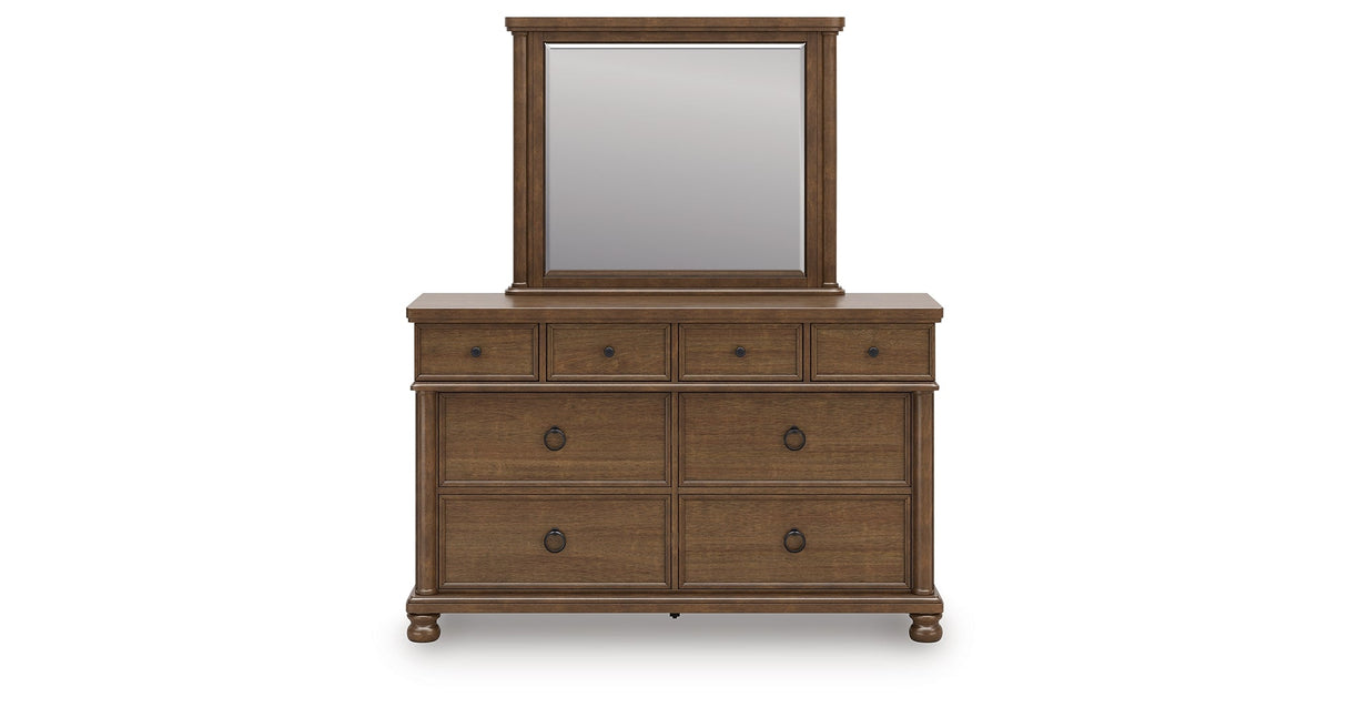 Rowlenstown Brown Dresser and Mirror