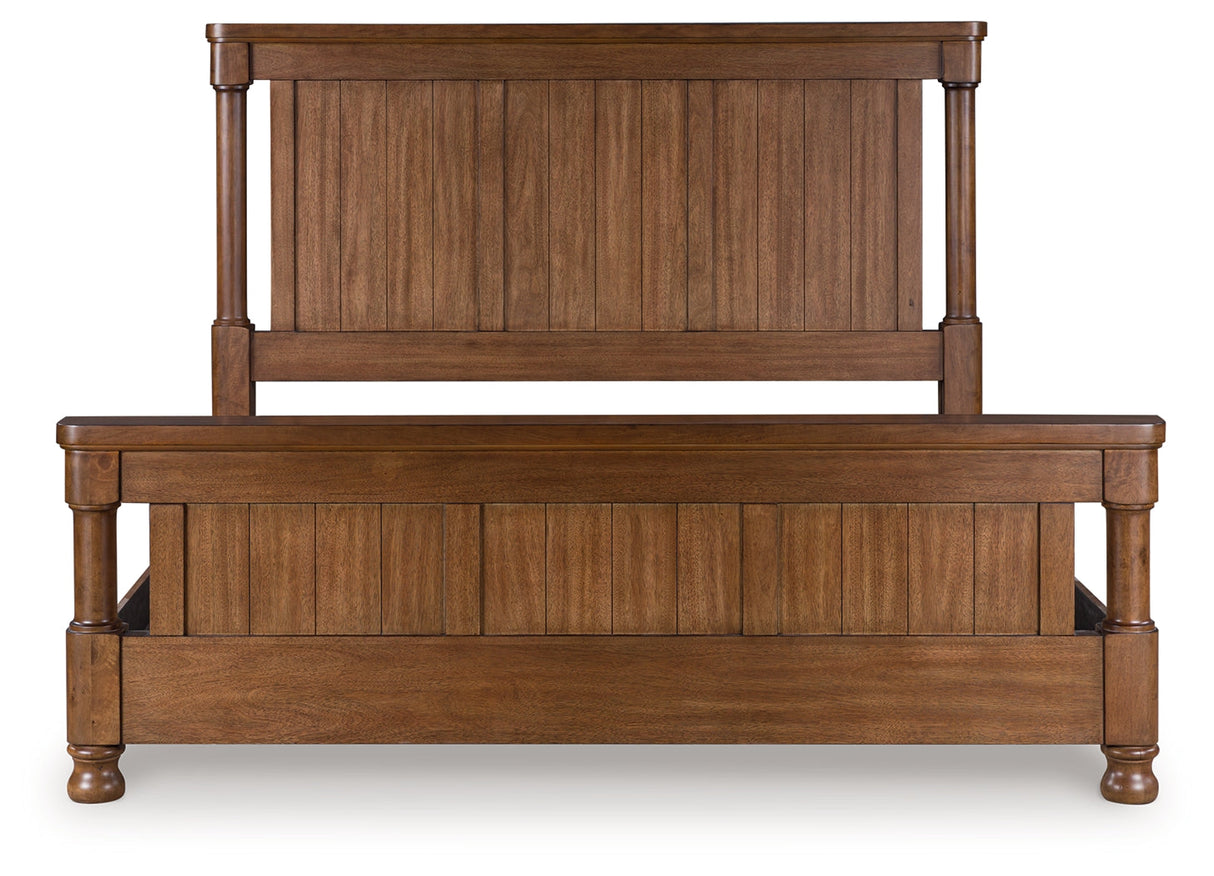 Rowlenstown Brown King Poster Bed