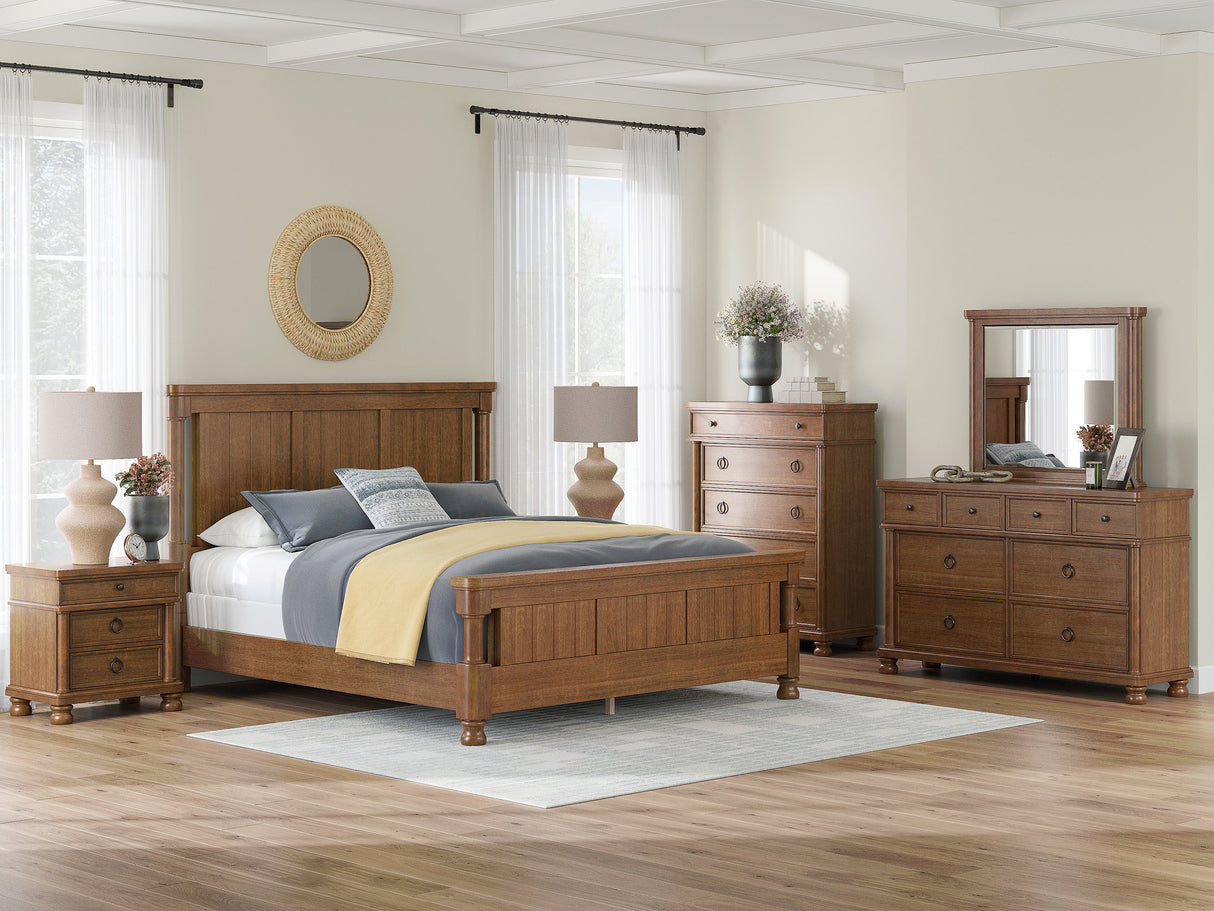 Rowlenstown Brown Poster Bedroom Set by Ashley at Eve Furniture